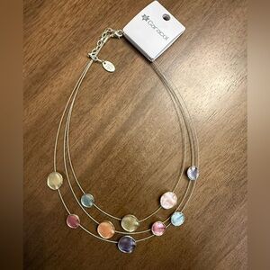 Elegant Multicolor Piano Wire Statement Necklace